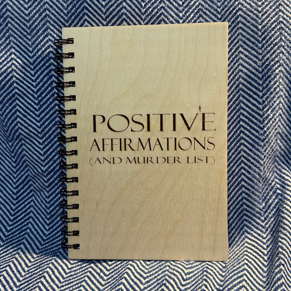 Wooden Spiral Notebook